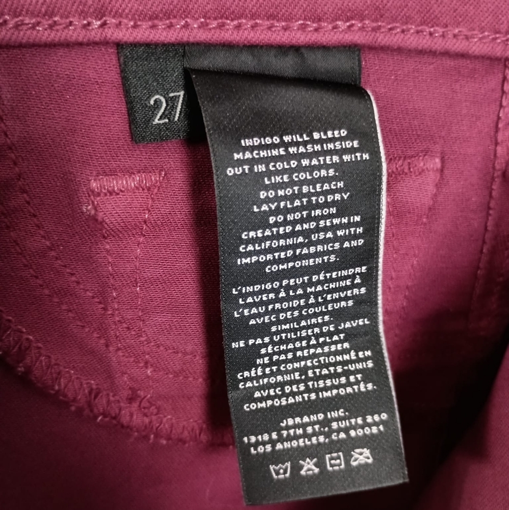 NWT J BRAND MID-RISE CROP SKINNY JEANS IN BITTERSWEET SHIMMER SIZE 27 RETAIL$278 - Picture 9 of 14